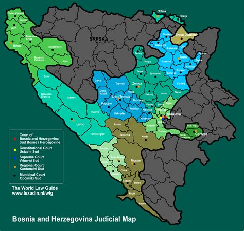 The following maps were produced by the u.s. Legislation Bosnia and Herzegovina (Lexadin)