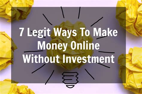 7 Legit Ways To Make Money Online Without Investment How To Make