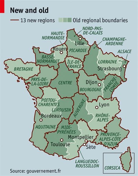 France fond de carte 27 régions.png. Administrative thrashing in France | Arnold Zwicky's Blog
