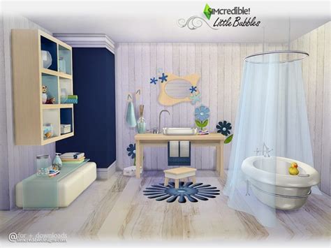 Little Bubbles Bathroom Set By Simcredible At Tsr Sims 4 Updates
