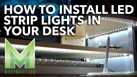 How To Install Led Strip Lights In Your Desk Youtube