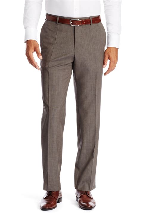 Lyst Boss Jeffery Comfort Fit Virgin Wool Dress Pants In Brown