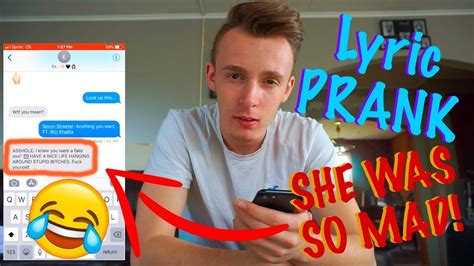 Song Lyric Text Prank On Cheating Ex Girlfriend Youtube