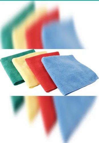 assorted microfiber cloth quantity per pack 50 size 40 cm x 40 cm rs 30 id 23166345112