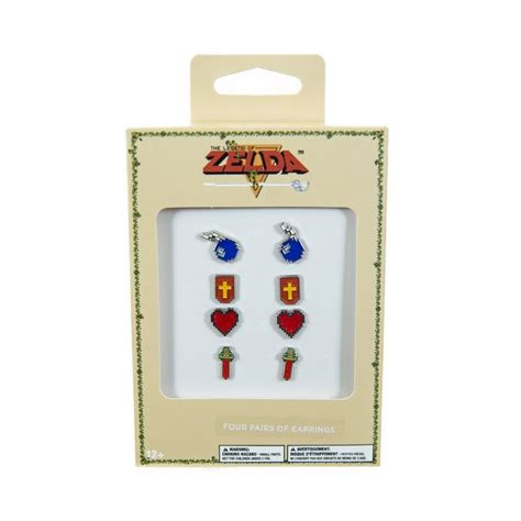 The Legend Of Zelda Stud Earrings 4 Pack