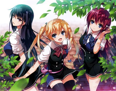 Grisaia No Kajitsu Matsushima Michiru Sakaki Yumiko Scan School Uniform