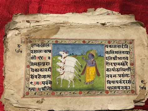 Antique Hindu Manuscripts Scrolls And Texts All Handwritten Wovensouls