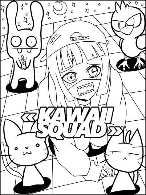 Kawaii For Kids Kawaii Kids Coloring Pages