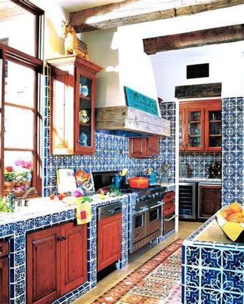 37 Colorful Kitchen Decorating With Mexican Style 15