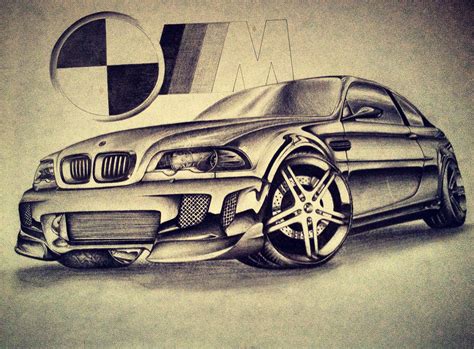 Bmw M3 E46 Drawing By Vtahlick On Deviantart