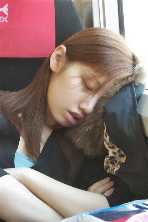 Hachioji Japan Girl Sleeping On The Train In Japan Russ Bowling Flickr