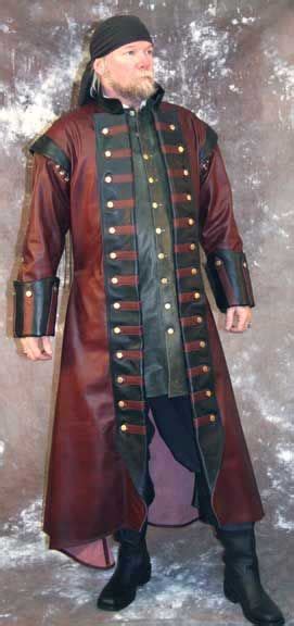surcoat captains longcoat leather coat leather coat mens garb leather coat jacket