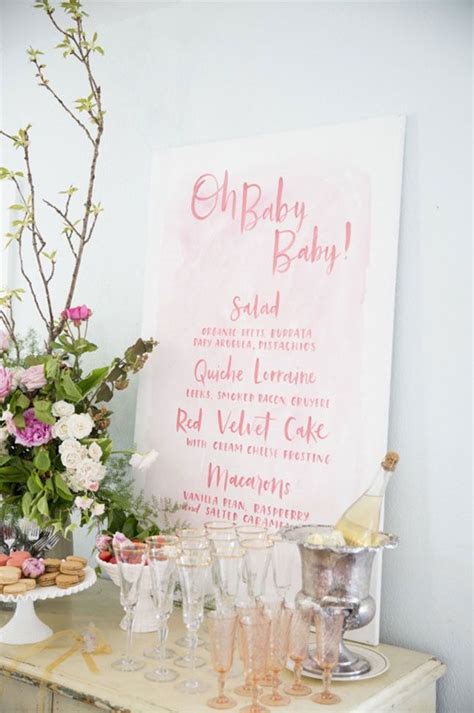 22 Adorable Spring Baby Shower Themes Baby Shower Menu Baby Shower