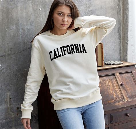 California Sweatshirt West Coast Shirt California Pullover Etsy