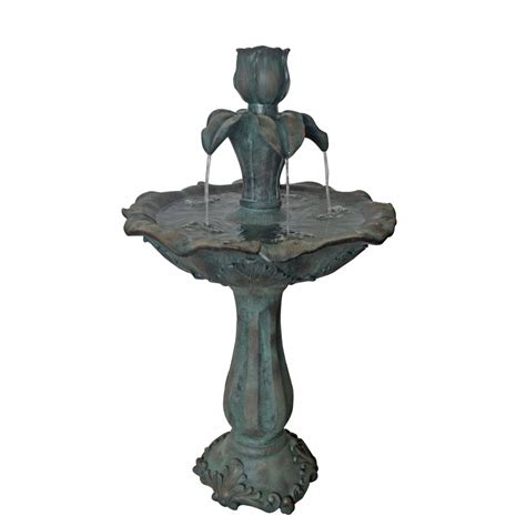 Even though it is easy to maintain, it must be done consistently to protect the investment. Shop Garden Treasures Antique 2-Tier Outdoor Fountain with ...