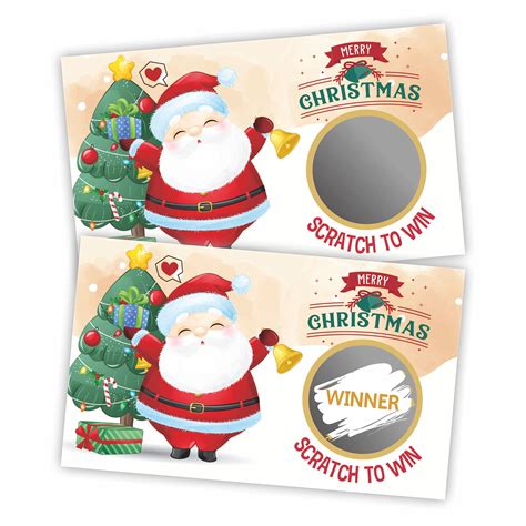 Buy Christmas Scratch off Game Cards, Christmas Party Game Cards