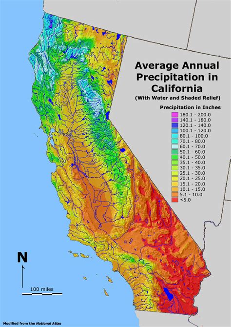 California Rainfall Totals 2023 2025