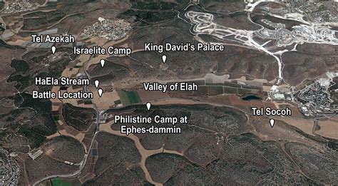 Valley Of Elah Israel David And Goliath Battle Israelites Philistines
