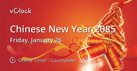 When Is Chinese New Year 2085 Countdown Timer Online Vclock