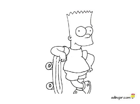 Bart Simpson Para Colorear