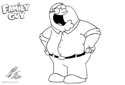 Stewie coloring book miss adewa ea80e. Family Guy Coloring Pages Peter Griffin by MortenEng21 ...