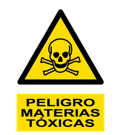Señal Cartel De Peligro Materias Tóxicas Seguridad Ríos Y Ortiz Sl