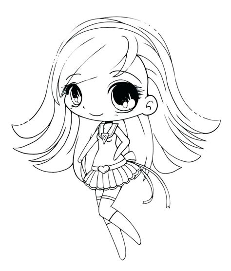 Chibi Anime Coloring Pages At Getdrawings Free Download