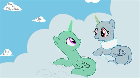Please select a merch type below: My Little Pony Base l On the cloud l 2 ponies by Milky ...