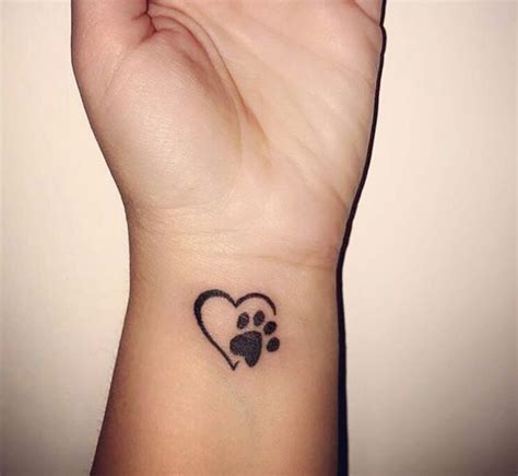 25 Best Dog Paw Print Tattoos On Wrist Page 2 The Paws