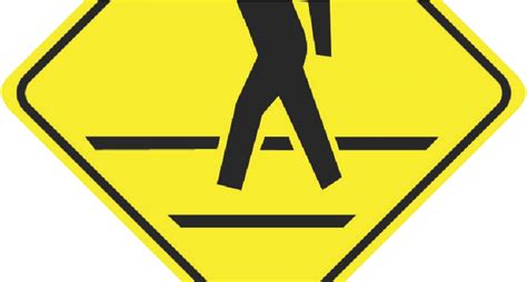 Pedestrian Crosswalk Sign Clipart Full Size Clipart 4916318