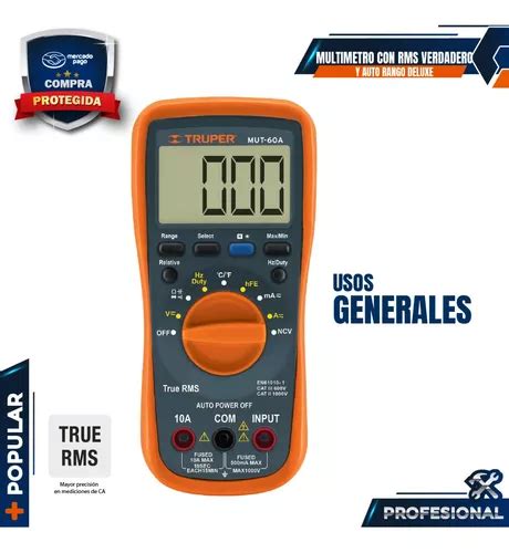 Multimetro Profesional Con Rms Verdadero Y Auto Rango Env O Gratis