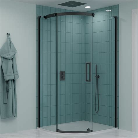 Crosswater Optix Offset Quadrant Shower Enclosure Slate Drench