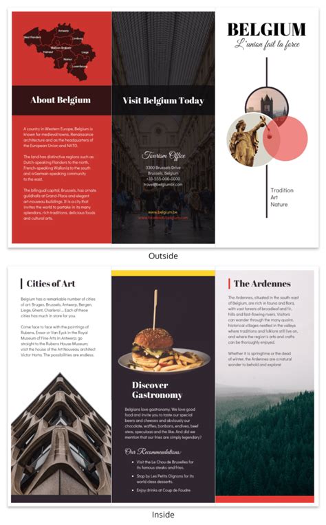 Country Brochure Template Professional Template Ideas