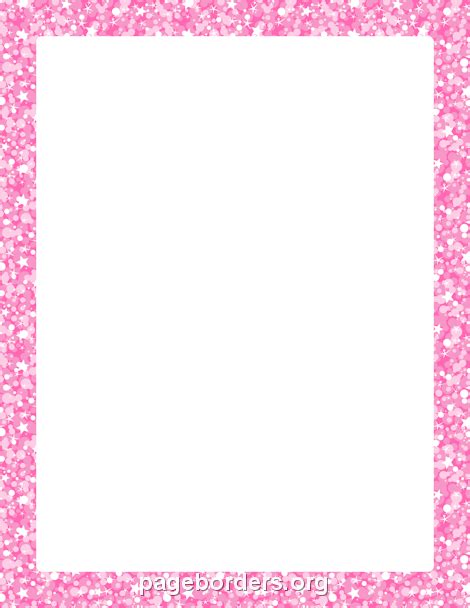 Pink Glitter Border Clip Art Page Border And Vector Graphics