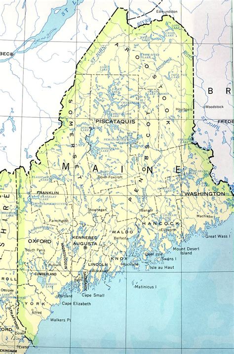 Maine Maps Perry Castañeda Map Collection Ut Library Online