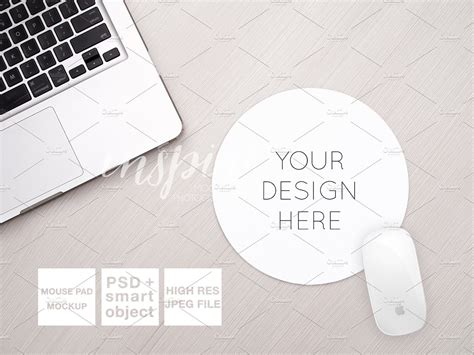 Download Round Mouse Pad Mockup + PSD ~ Product Mockups ~ Creative ...