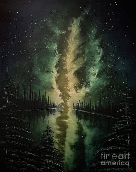 Galaxy Forest Painting By Jessica Mason Fine Art America