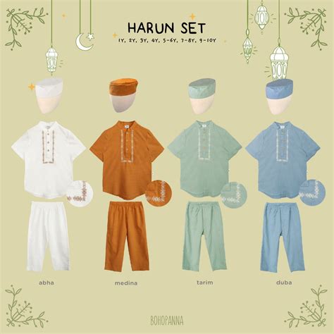 Jual Harun Set Bohopanna Raya Collection Baju Muslim Anak Laki Laki
