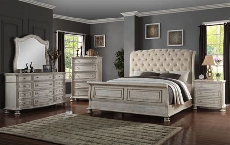 Shop wayfair for all the best king white bedroom sets. Barton Creek Off White Upholstered Sleigh Bedroom Set from ...