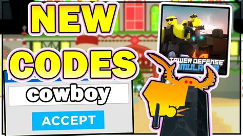 Below is a working codes list in 2019. NEW TOWER DEFENSE SIMULATOR CODES ON ROBLOX! ⚡GOLDEN COWBOY⚡All Tower Defense Simulator Codes ...