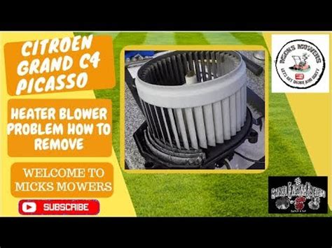 When the ignition is switched on certain warning lamps come on for a few seconds in the instrument panel when the vehicle's. #picasso #blower #howtoremove Citroen Picasso C4 Heater ...