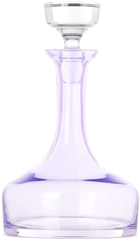 Purple Vogue Decanter By Estelle Colored Glass Ssense