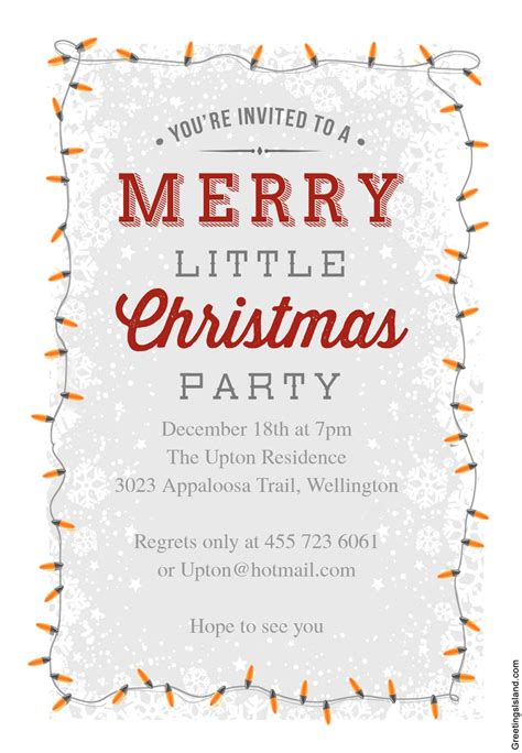 13 Free Christmas Party Invitations That You Can Print