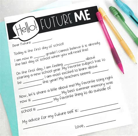 Back To School Letter To Future Self