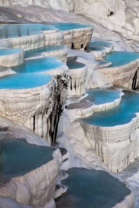 Natural Terrace Pool Pamukkale Turkey Travel Around The World