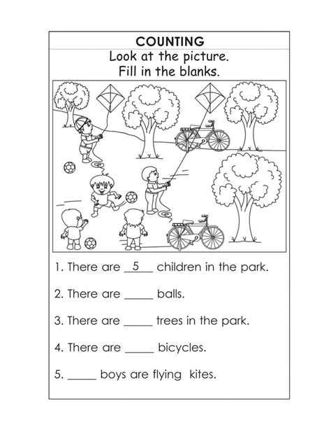 Kindergarten English Worksheets Best Coloring Pages For Kids Summer