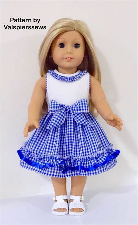 ruffle party dress to fit popular 18 dolls in 2022 american girl doll clothes patterns