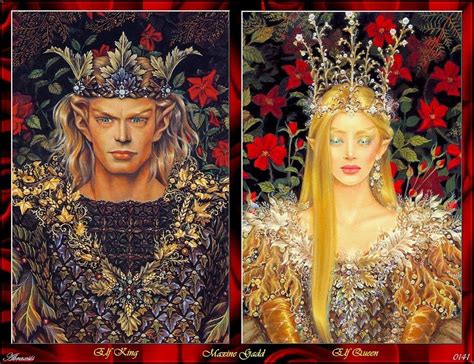 Elven King And Queen By Maxine Gadd Elf King Fantasy Paintings