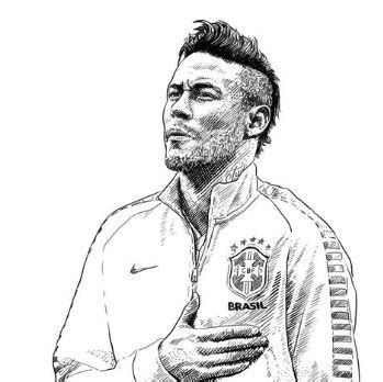 Neymar Coloring Pages Printable for Free Download