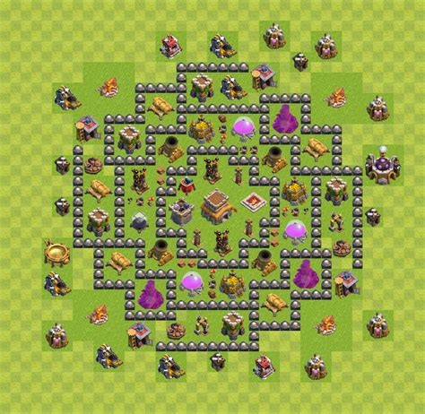 Th Lvl 8 Trophy Base Clash Of Clans Town Hall Level 8 Setup Clash Of